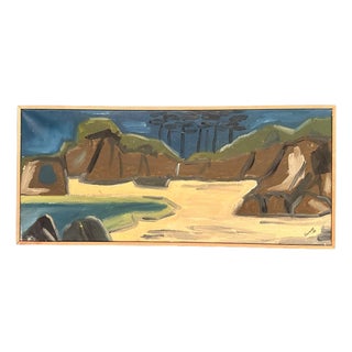 Gunne, Landscape, 1968, Oil Painting on Canvas, Framed For Sale