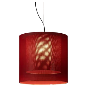 Red Moaré LM Pendant Lamp by Antoni Arola