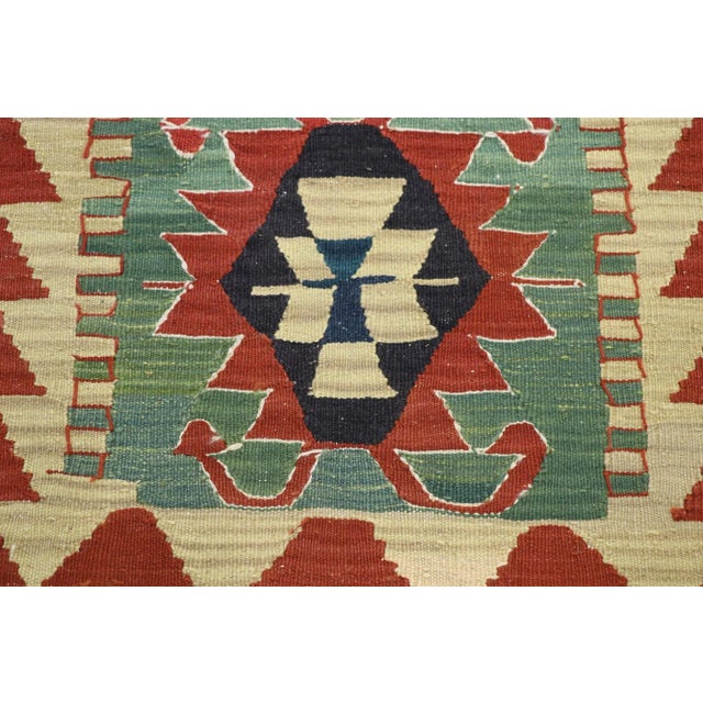 Vintage Persian Shiraz Kilim Rug - 01'11 X 02'10 For Sale - Image 4 of 9