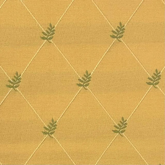 Brand New Pair Pillow Covers Fabric Manufacturer: Maxwell Fabrics Pattern: Embroidered Fern, Diagonal, Diamond Color: Gold...