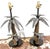 Late 20th Century Pair of British Colonial Style Tole and Rope Double Palm Tree Lamps For Sale - Image 10 of 12