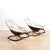 Pair of 1960s Gemini Rocking Pod Chairs by Walter S. Chenery for Lurashell For Sale - Image 4 of 12