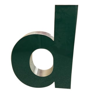 Mid 20th Century Lower Case "D" Channel Letter For Sale