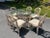 Mid-Century Modern Mid Century Rattan Dining Set With Six Chairs For Sale - Image 3 of 13