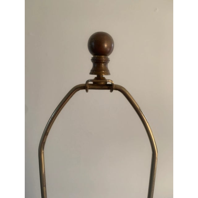 1960s Vintage Neoclassical Opaline Table Lamp For Sale - Image 5 of 8