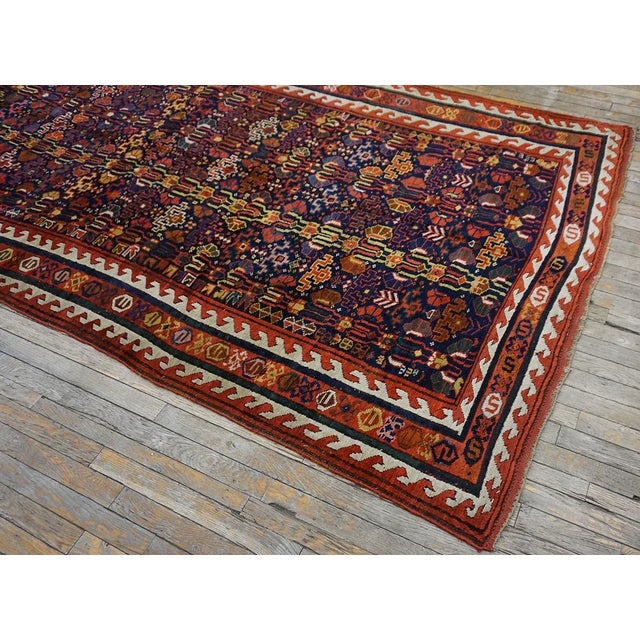 19th Century W Persian Sauj Bulak Carpet For Sale - Image 10 of 12