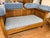 Wood 1990s Stickley Living Room Set, Prairie Sofa (Settle). Love Seat, Coffee Table and Round Table For Sale - Image 7 of 12
