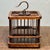 1960s Vintage Chinese Rosewood Cricket Cage | Small Square Hanging Box | Asian Chinoiserie Decor For Sale - Image 5 of 10