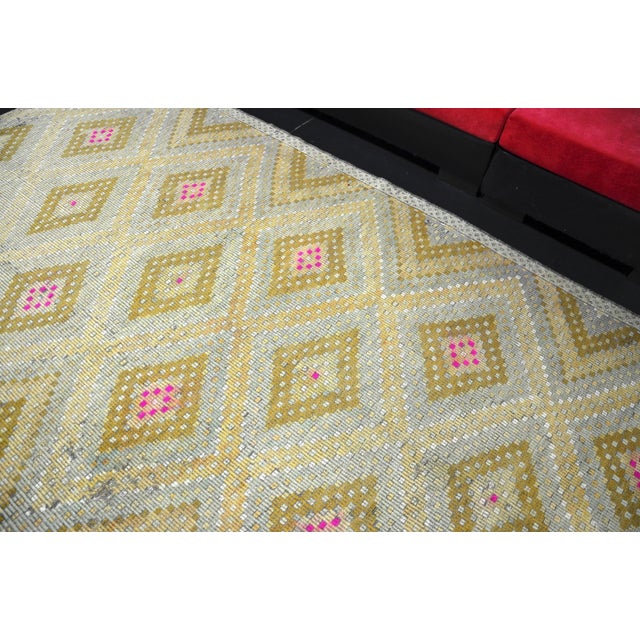 1960s 1960s Oversize Turkish Kilim Rug For Sale - Image 5 of 11
