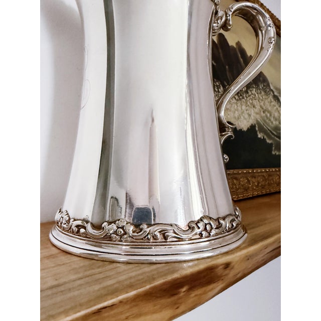 Late 19th Century Antique Silver Plated Tiffany & Co Water Pitcher For Sale - Image 5 of 10