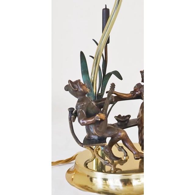 Art Nouveau Brone Figure Lamp, 1890s For Sale - Image 14 of 16