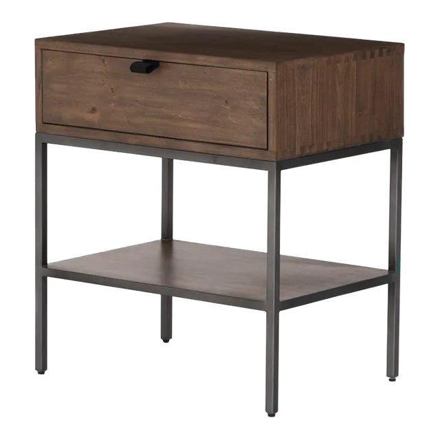 Four Hands Trey Nightstand, Auburn Poplar For Sale