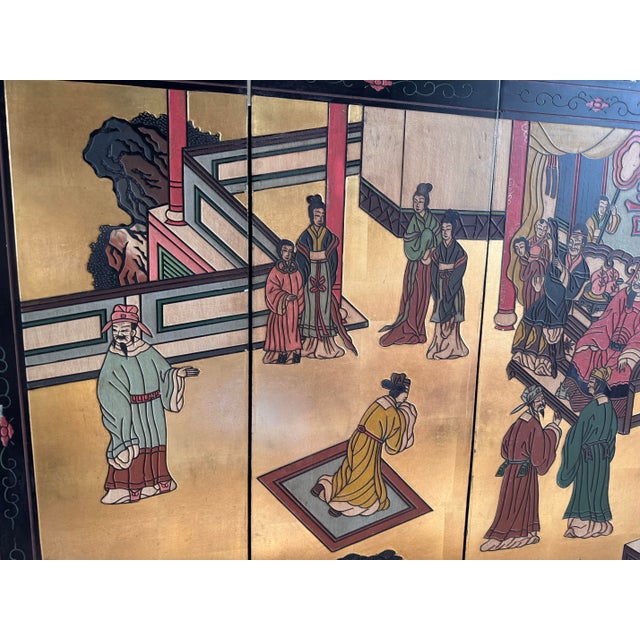 Wood Vintage Japanese Cotomandel/ Wall Panel/ Screen For Sale - Image 7 of 7