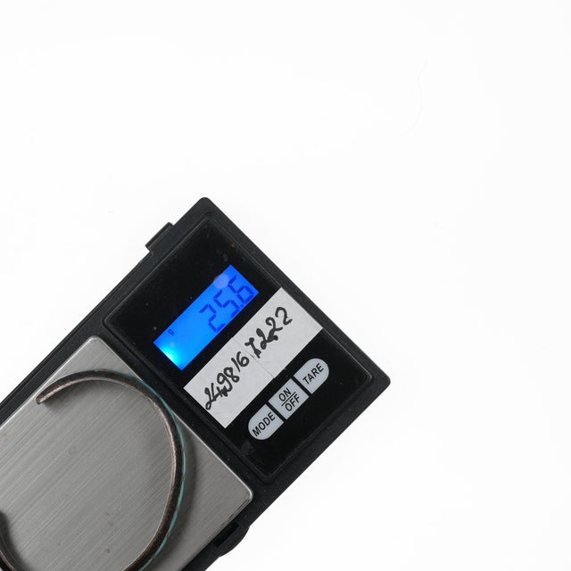 6.5" 1970's MKL Zuni Sterling and turquoise channel inlay cuff bracelet For Sale - Image 10 of 10