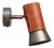 Leather and Iron Kusk Wall Lamp by Sabina Grubbeson for Konsthantverk For Sale