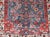 Late 19th Century Antique Persian Bidjar Rug With Large Floral Motifs in Blue, Red, and Ivory For Sale - Image 5 of 12