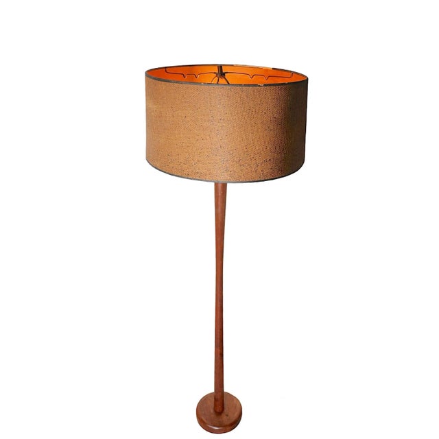 Mid Century Modern Danish Style Wood Floor Lamp C 1950/1960’s For Sale - Image 13 of 13