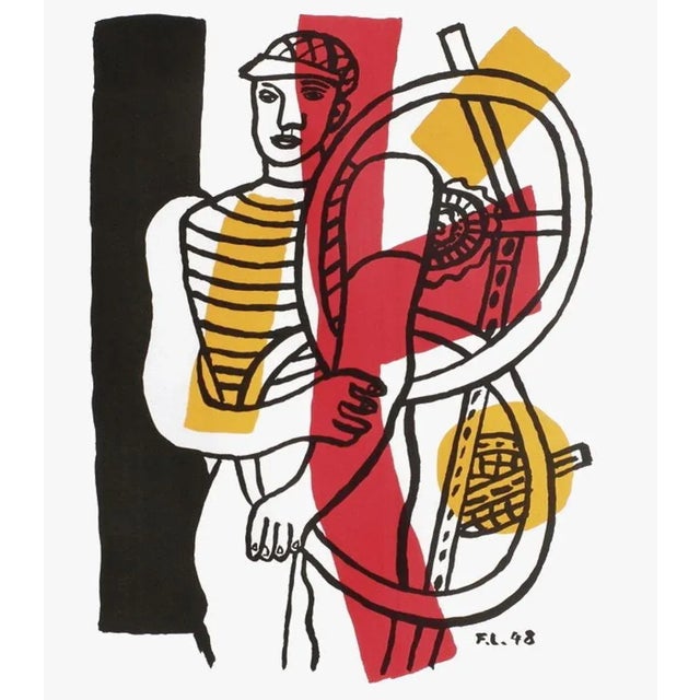 After Fernand LÉGER MUSÉE D'ART MODERNE DE LA VILLE DE PARIS 1951 original lithographic poster on matt poster paper signed...