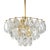 German Gold-Plated Chandelier with Faceted Oval Crystals by Kinkeldey, 1960s For Sale - Image 12 of 12