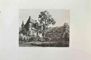 Henri de Gourcy, Château de Neuvie, Etching, 1870s