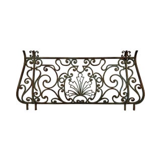 Balcony Antique Wrought Iron Beaux Arts Style For Sale