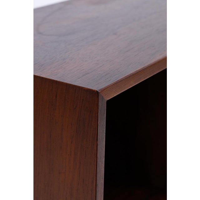 Wood Vintage Scandinavian Rosewood Bookcase with Black Legs, 1960s For Sale - Image 7 of 11