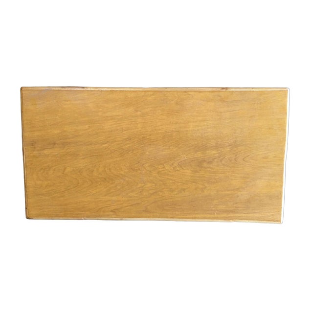 Restored Mid-Century Two-Tier Rattan Coffee Table W/ Philippine Mahogany Top For Sale - Image 4 of 6