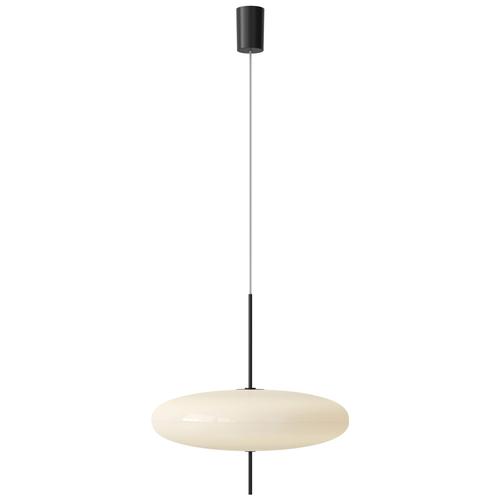 Model 2065 Lamp with White Diffuser, Black Hardware and White Cable by Gino Sarfatti For Sale - Image 11 of 11