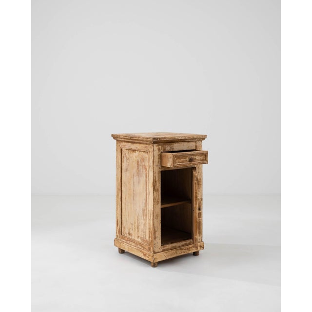 19th Century French Wood Patinated Bedside Table For Sale - Image 4 of 18