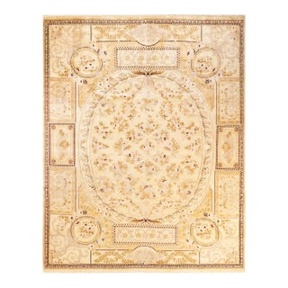 Mogul, One-of-a-Kind Hand-Knotted Area Rug - Ivory, 8' 1" x 10' 2" For Sale