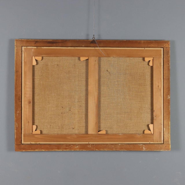 Landscape with Buildings and Shepherds, 1700s, Oil on Canvas For Sale - Image 10 of 11