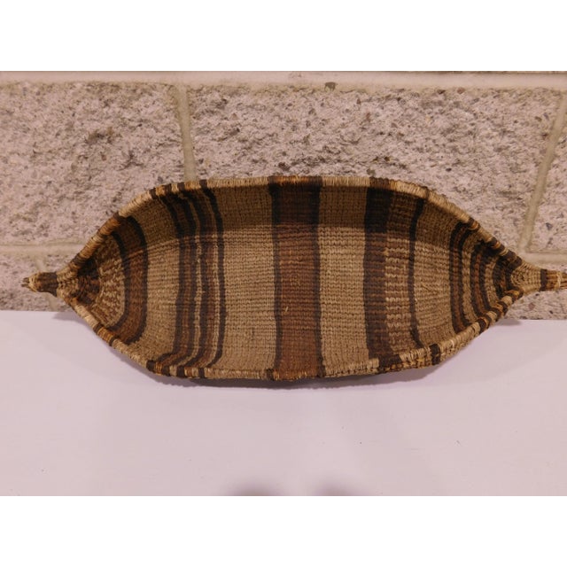 Vintage handmade basket bowl.