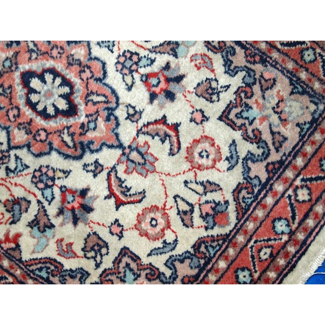 1970s 1970s Handmade Vintage Indo-Tabriz Rug 1.6' X 2.1' For Sale - Image 5 of 9