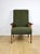Vintage Lounge Chair in Green Olive Boucle, 1970s For Sale - Image 11 of 11