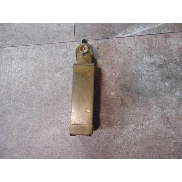 Art deco, brass tool, dimensions: height 17.5 cm, width 4.2 cm, depth 3.5 cm.