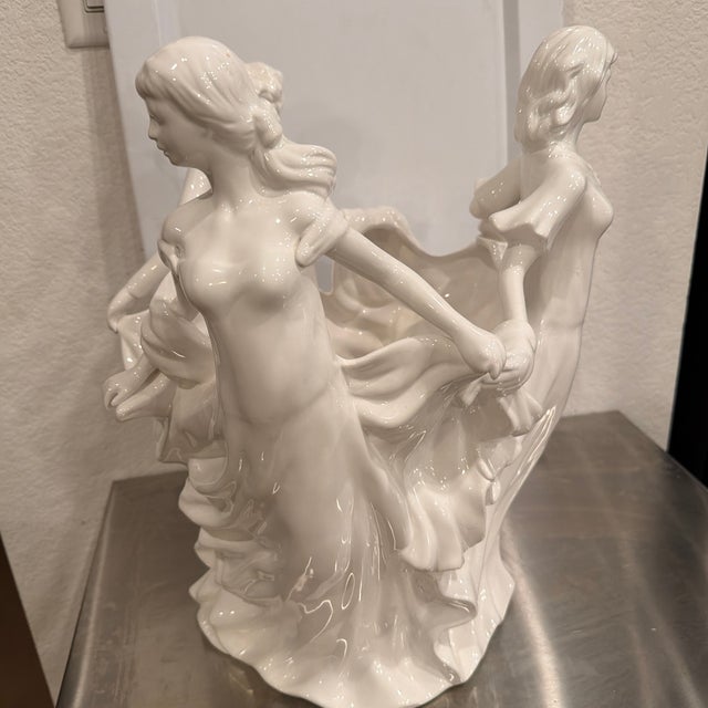 Large Rare Kaldun & Bogle the Three Graces Porcelain Planter For Sale In Houston - Image 6 of 12