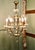 1950s Vintage French Crystal and Brass Chandelier, 1950 For Sale - Image 5 of 8