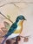 The Selected Artwork Is a Vintage "Birds on Dogwood" Metallic Gold Foil Lithograph Print Signed "Pearl" by Artist William J. Whiteside. For Sale - Image 10 of 11