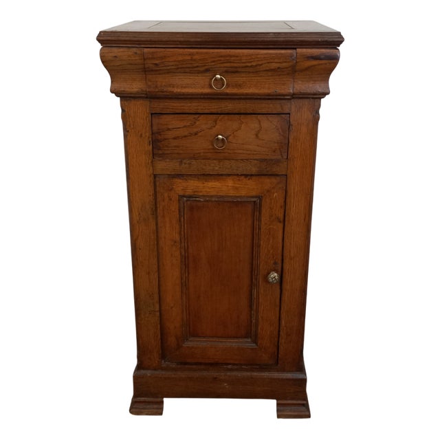 Bedside Table in Oak For Sale