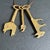 American Vintage Brass Decorative Skeleton Keys For Sale - Image 3 of 8