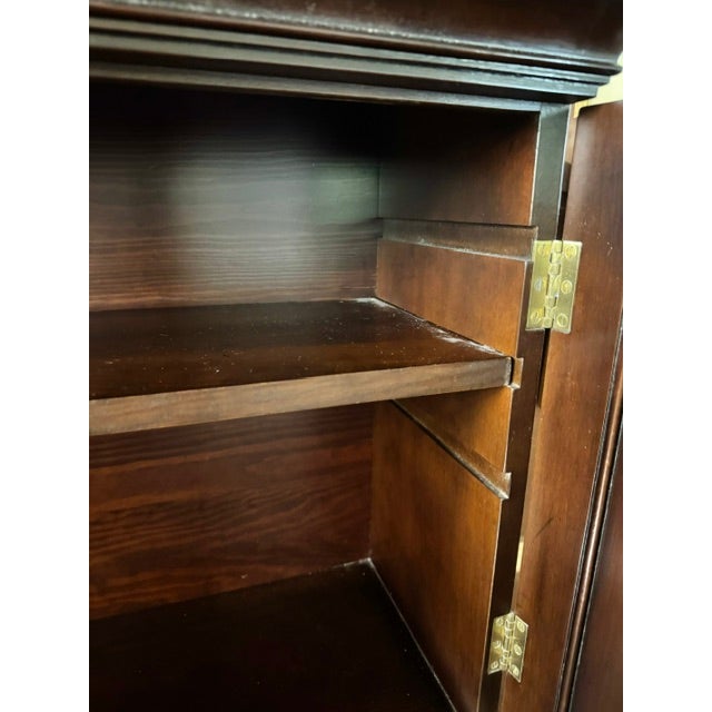Kittinger Mid 20th Century Kittinger Cw 1 Mahogany Slant Front Chippendale Style Secretary. Desk For Sale - Image 4 of 15