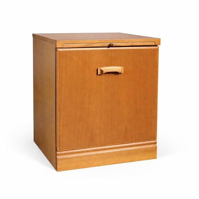 Brown Vintage Teak Bedside Cabinet with Pull-Out Tray from McIntosh, 1960s For Sale - Image 8 of 8