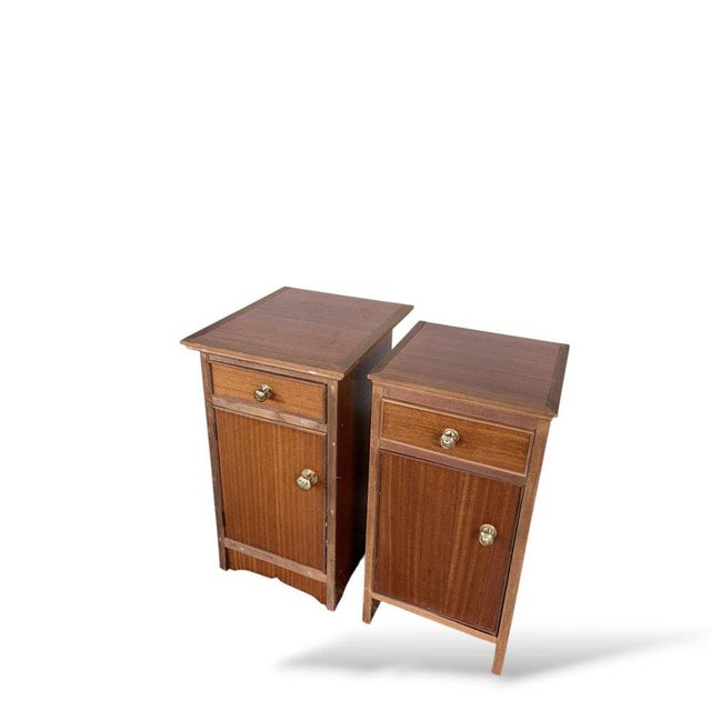 1960s Vintage Teak Bedside Cabinets, 1960s, Set of 2 For Sale - Image 5 of 9
