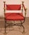Curule Armchair in Wrought Iron and Bronze, 1890s For Sale - Image 13 of 13