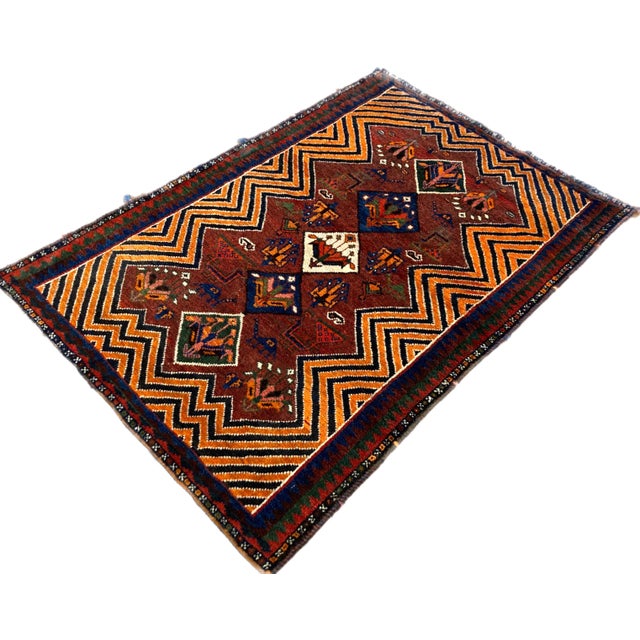 Vintage Tribal Gabbeh Rug, 1920s For Sale - Image 3 of 18