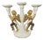 Vintage Italian Gold Gilt & Porcelain Angel Candelabra For Sale