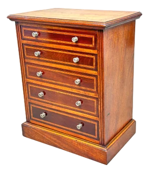 Walnut Miniature Chest, 1880s
