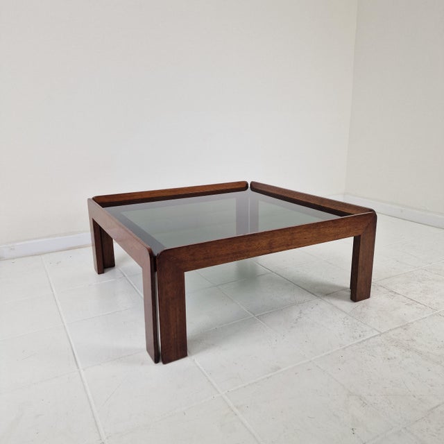 Cassina Mid-Century Modern Italian Coffee Table by Afra & Tobia Scarpa for Cassina, 1960s For Sale - Image 4 of 15