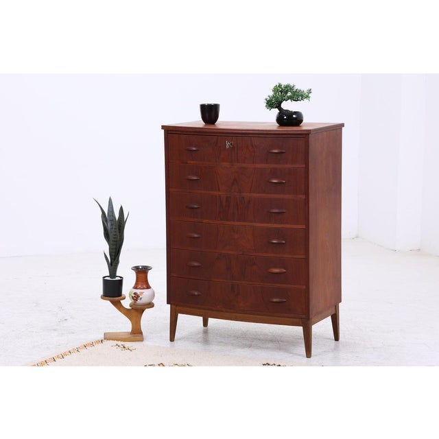 Vintage Danish Commode in Teak, 1960s For Sale - Image 3 of 12