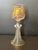 Glass Antique Moser St Louis Wine Glass Gold Gilt With Ribbed Stem For Sale - Image 7 of 12